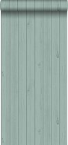 ESTAhome behang smalle sloophout planken saliegroen - 128852 - 53 cm x 10,05 m
