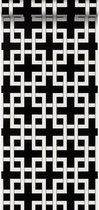 Origin behang geometrische vormen zwart en wit - 307121 - 52 cm x 10,05 m