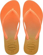 Havaianas Slim Dames Slippers - White/Fluorescent Confeti - Maat 41/42