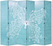 Medina Kamerscherm inklapbaar vlinder 228x170 cm blauw