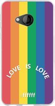6F hoesje - geschikt voor HTC U Play -  Transparant TPU Case - #LGBT - Love Is Love #ffffff