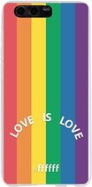 6F hoesje - geschikt voor Honor 9 -  Transparant TPU Case - #LGBT - Love Is Love #ffffff