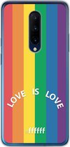 6F hoesje - geschikt voor OnePlus 7 Pro -  Transparant TPU Case - #LGBT - Love Is Love #ffffff