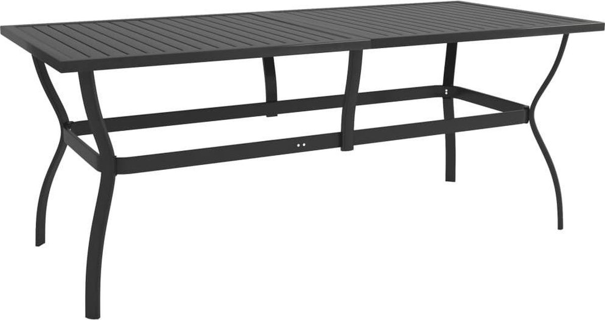 Medina Tuintafel 190x80x72 cm staal antraciet