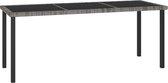 Medina Tuintafel 180x70x73 cm poly rattan grijs