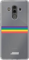 6F hoesje - geschikt voor Huawei Mate 10 Pro -  Transparant TPU Case - #LGBT - Horizontal #ffffff