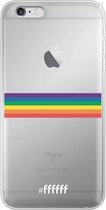 6F hoesje - geschikt voor iPhone 6 -  Transparant TPU Case - #LGBT - Horizontal #ffffff