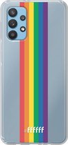 6F hoesje - geschikt voor Samsung Galaxy A32 4G -  Transparant TPU Case - #LGBT - Vertical #ffffff