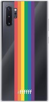 6F hoesje - geschikt voor Samsung Galaxy Note 10 Plus -  Transparant TPU Case - #LGBT - Vertical #ffffff