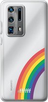 6F hoesje - geschikt voor Huawei P40 Pro+ -  Transparant TPU Case - #LGBT - Rainbow #ffffff