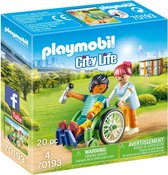 Omslag PLAYMOBIL City Life Patient in rolstoel - 70193