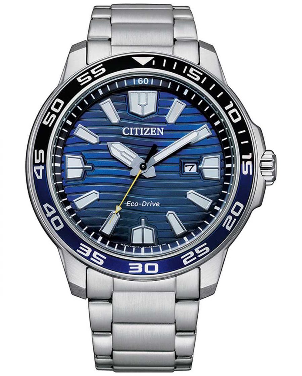 Citizen Sport Horloge - Citizen heren horloge - Zilver - diameter 45.9 mm - roestvrij staal