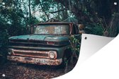 Tuinposter - Tuindoek - Tuinposters buiten - Vintage - Auto - Florida - 120x80 cm - Tuin