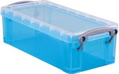 Really Useful Box 09 liter transparant helblauw