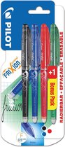 Pilot Roller Frixion Point, blister met 4 stuks (3 + 1 GRATIS)