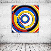 Modern Art N° 141 Canvas - 80 x 80 cm - Canvasprint - Op dennenhouten kader - Geprint Schilderij - Popart Wanddecoratie