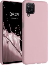 kwmobile telefoonhoesje geschikt voor Samsung Galaxy A12 - Hoesje voor smartphone - Back cover in vintage roze