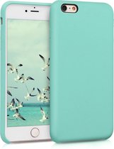 kwmobile telefoonhoesje voor Apple iPhone 6 Plus / 6S Plus - Hoesje met siliconen coating - Smartphone case in mat mintgroen