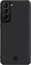 Valenta - Samsung Galaxy S21 Plus Hoesje - Back Case Snap Leer Zwart