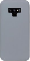 - ADEL Siliconen Back Cover Softcase Hoesje Geschikt voor Samsung Galaxy Note 9 - Grijs