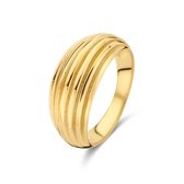 May Sparkle Summer Breeze Dames Ring Staal - Goudkleurig - 18.50 mm / maat 58