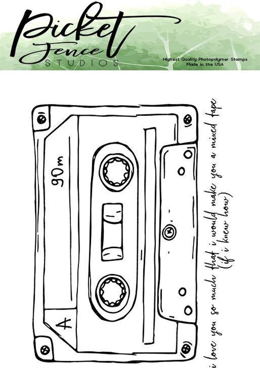 Mixed Tape Love Clear Stamps (S-108)