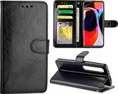 Portemonnee Book Case Hoesje Geschikt voor: Xiaomi Mi 10 / Mi 10 Pro -  zwart
