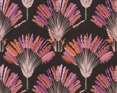 PALMBLADEREN BEHANG | Botanisch - lila zwart roze - "Architects Paper" A.S. Création Jungle Chic