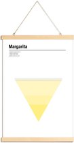 JUNIQE - Posterhanger Margarita - minimalistisch -60x90 /Geel & Wit