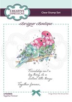 Creative Expressions Clear stamp - Dwergpapegaaitjes - A6 - 10 Stempelset
