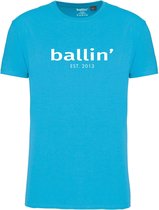 Ballin Est. 2013 - Heren Tee SS Regular Fit Shirt - Blauw - Maat L