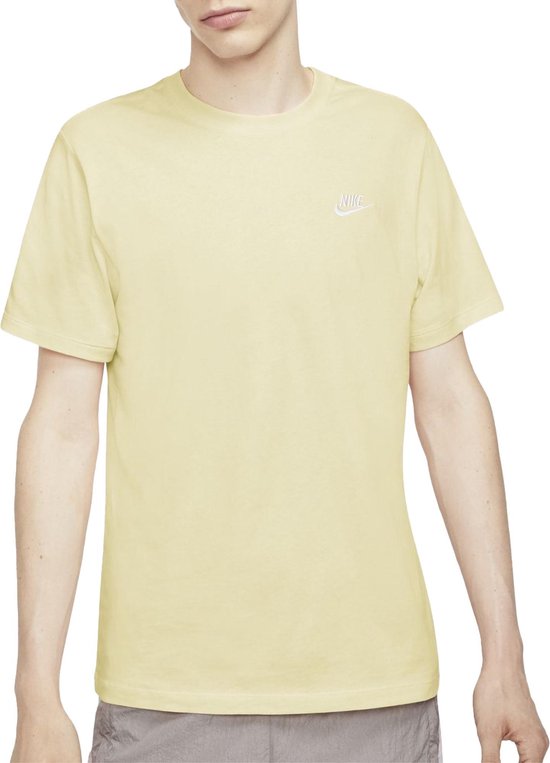T-shirt Nike Sportswear Club - Homme - Crème (Jaune clair) - Blanc | bol