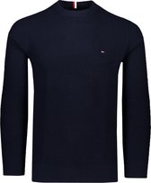 Tommy Hilfiger Trui Blauw Normaal - Maat 3XL - Heren - Herfst/Winter Collectie - Katoen