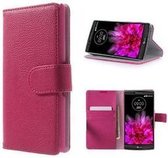 LG Optimus G Flex 2 Hoesje Wallet Case Roze