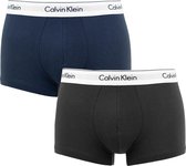 Calvin Klein 2P trunks zwart & blauw - XL