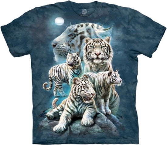 The Mountain Adult Unisex T-Shirt - Night Tiger Collage