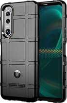Sony Xperia 5 III Hoesje Shock Proof Rugged Shield Back Cover Zwart