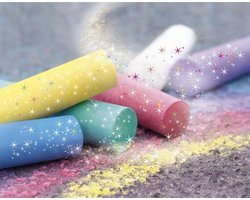 foto van Eberhard Faber - Stoepkrijt - 20st. - glitter - emmer - EF-526520