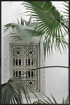 JUNIQE - Poster met kunststof lijst Orient Garden Dreams -13x18 /Groen