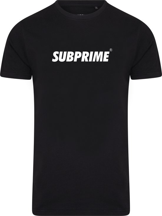Subprime - Heren Tee SS Shirt Basic Black - Zwart - Maat S