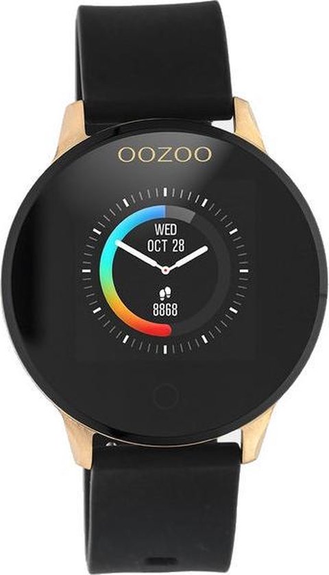 OOZOO Zwart/Roségoudkleurig Display Smartwatch Q00114 | bol.com