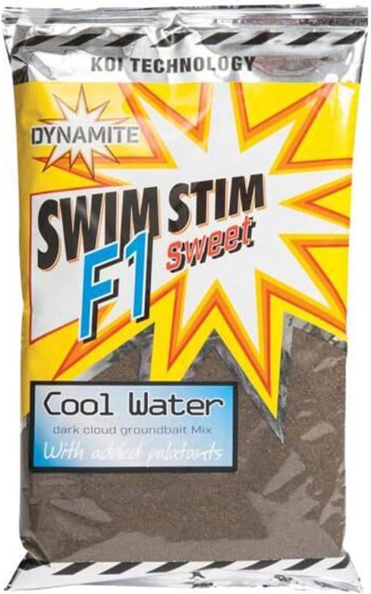 Dynamite Baits Swim Stim - F1 Dark Cool Water Groundbait - 800g - Bruin
