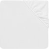 Jollein - Baby Hoeslaken Ledikant (Wit) - Katoen - Polyester - Badstof Waterdicht - 60x120cm