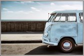 JUNIQE - Poster met kunststof lijst Wolfsburg Surf Blue Horizon -20x30