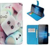 Microsoft Lumia 950 Hoesje Wallet Case Snoepjes