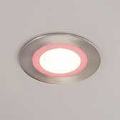 Lindby - LED downlight - RGB  - 2 lichts - aluminium - nikkel - Inclusief lichtbronnen