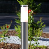 Lindby - buitenlamp - 1licht - roestvrij staal, polycarbonaat - H: 110 cm - E27 - roestvrij staal, wit