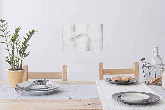 Sticker Muursticker Structure en béton - Structure en béton avec des tons gris - 30x20 cm - feuille adhésive autocollante - sticker mural repositionnable