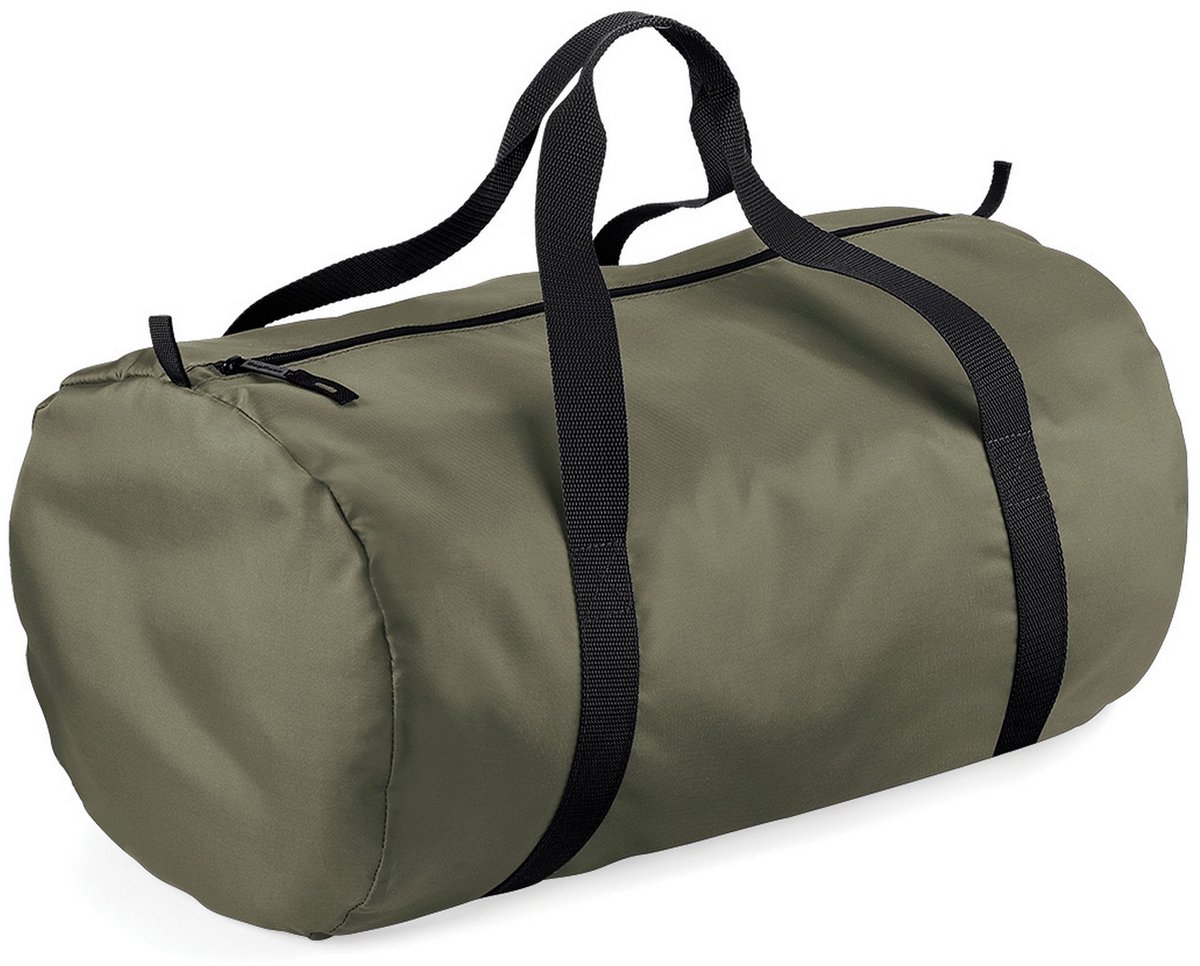 BagBase Packaway Vatzak / Duffle Waterbestendige Reiszak (32 Liter) (Pakket van 2) (Olijfgroen / Zwart)