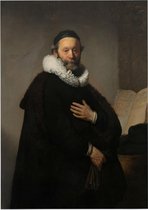 Johannes Uytenbogaert, Rembrandt van Rijn - Foto op Forex - 60 x 80 cm